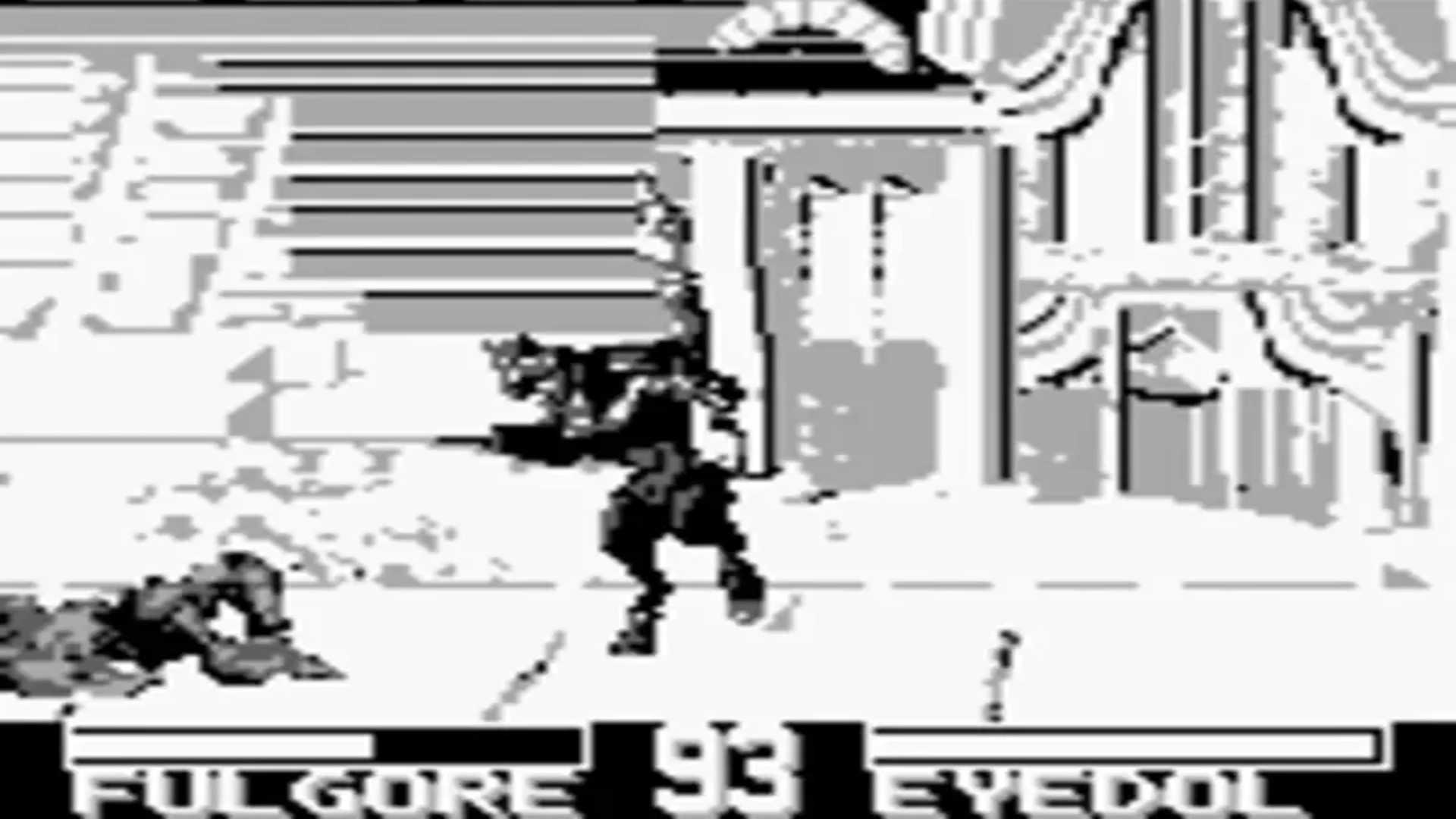 A screenshot of gameplay from Killer Instinct on Game Boy