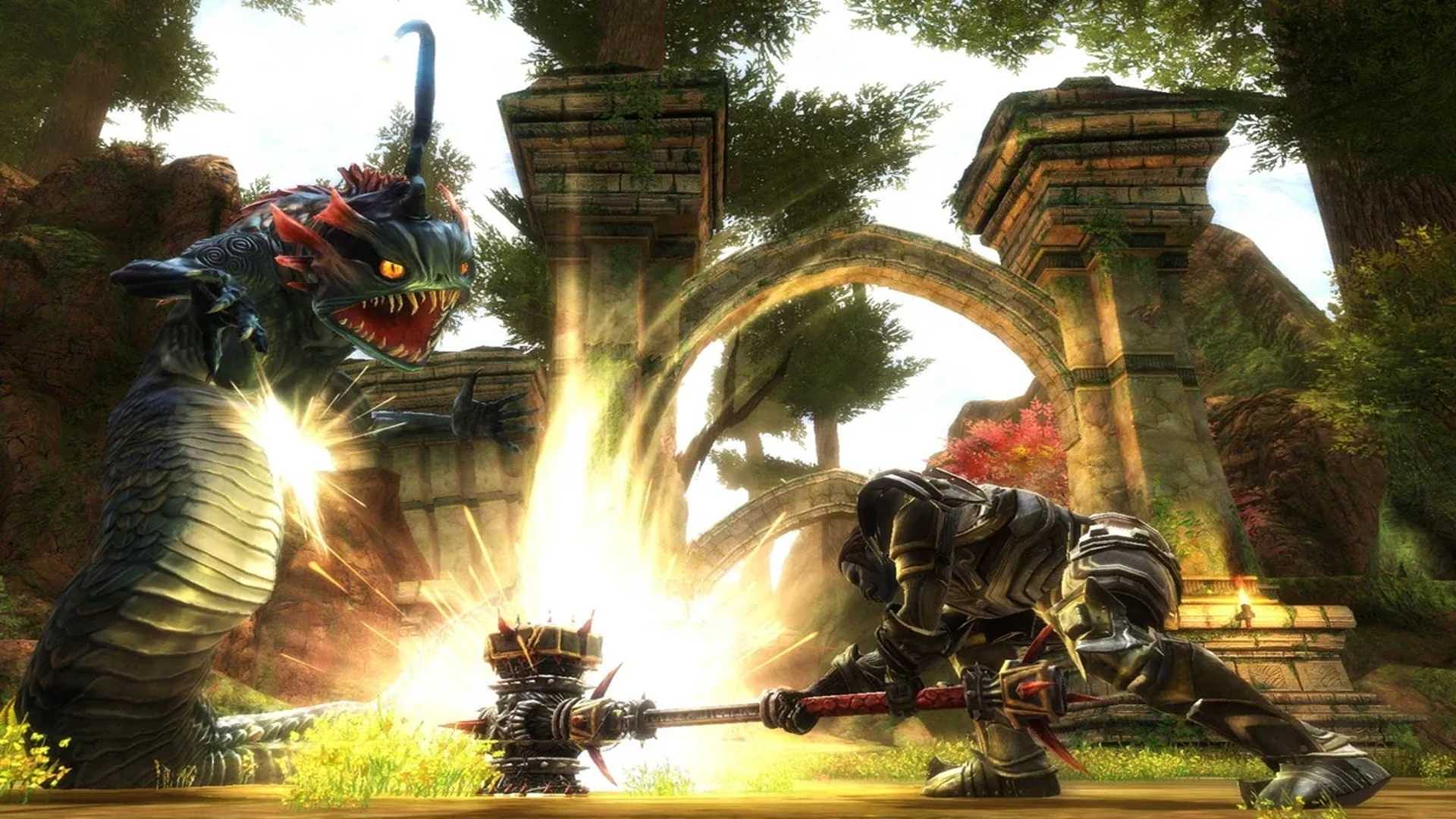 A screenshot of gameplay from Kingdoms of Amalur: Reckoning