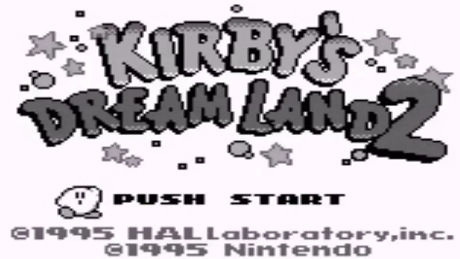 A screenshot of gameplay from Kirby's Dream Land 2
