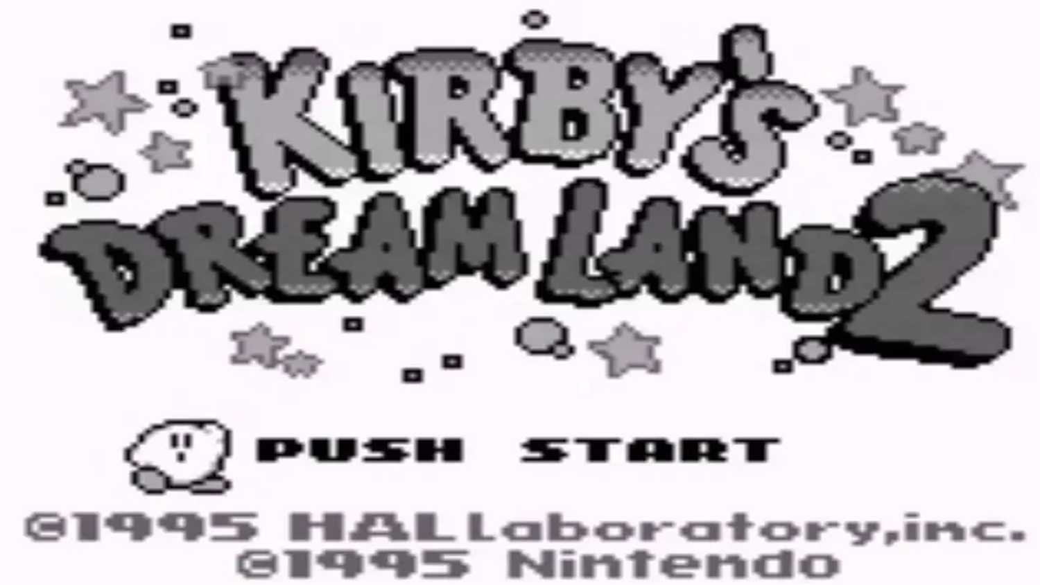 A screenshot of gameplay from Kirby's Dream Land 2