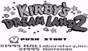 A screenshot of gameplay from Kirby's Dream Land 2