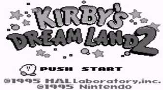A screenshot of gameplay from Kirby's Dream Land 2