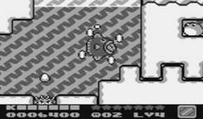 A screenshot of gameplay from Kirby's Dream Land 2