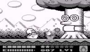 A screenshot of gameplay from Kirby's Dream Land 2