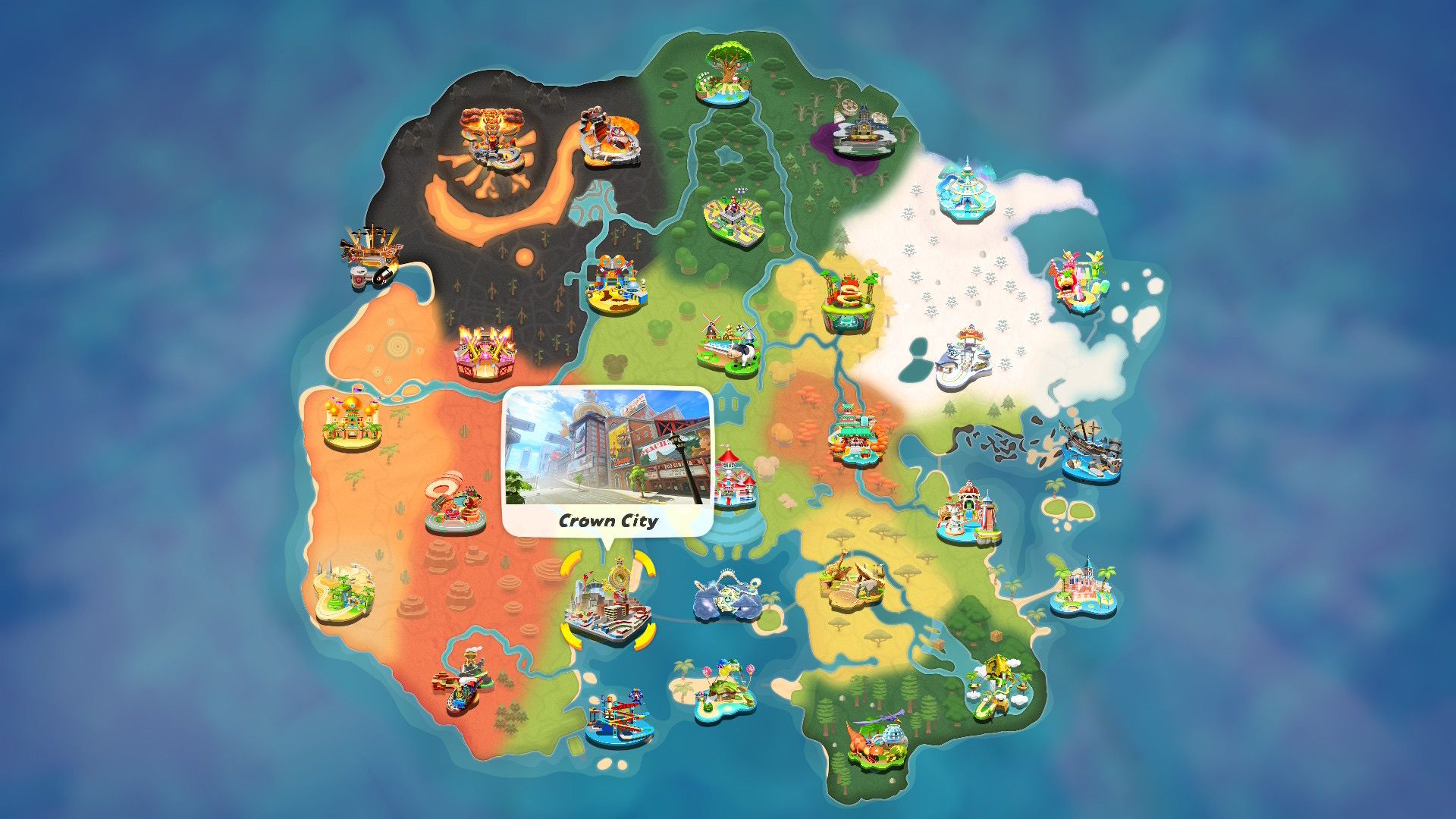 Mario Kart World crown city