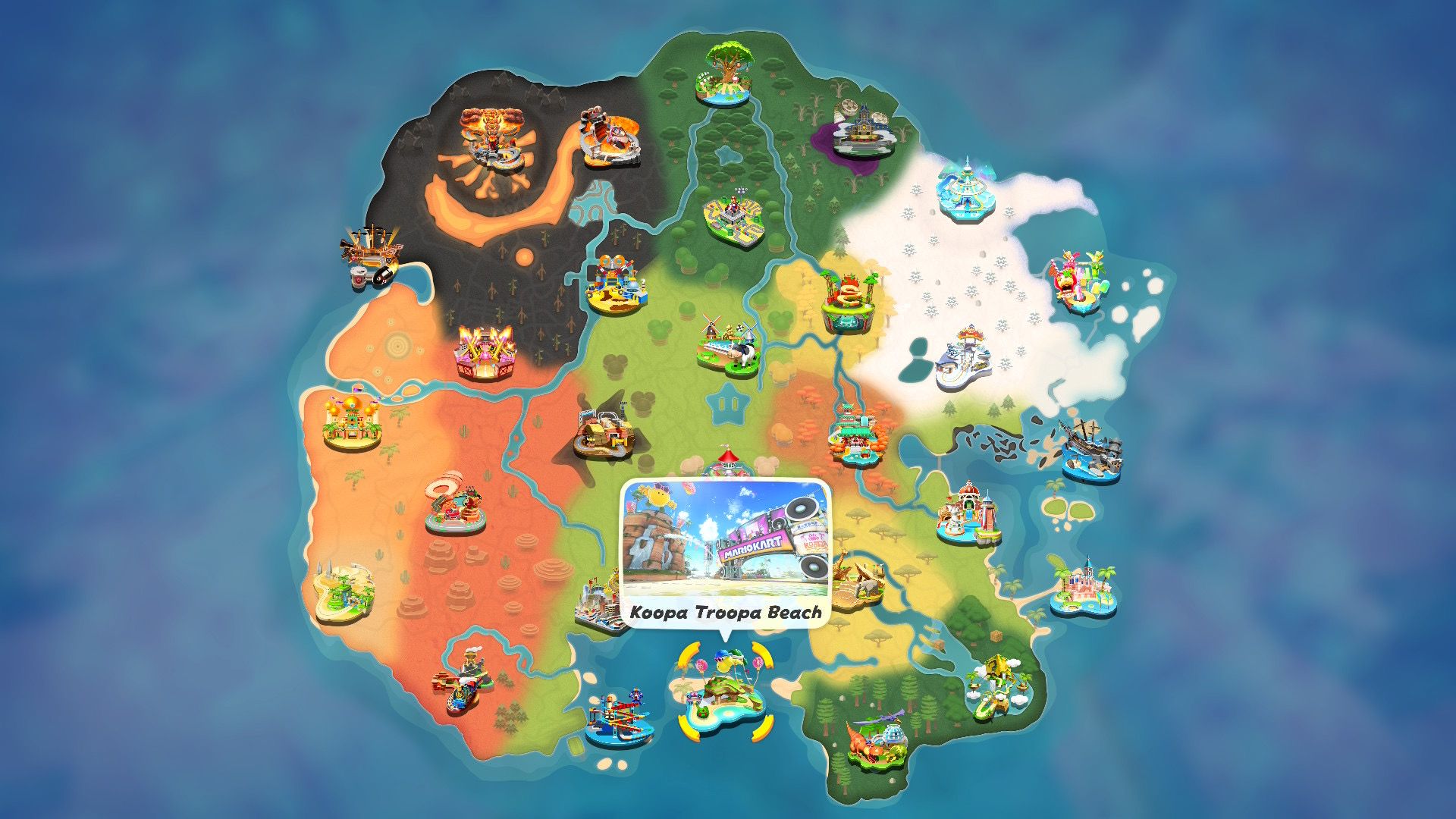 Mario Kart World Koopa Troopa Beach
