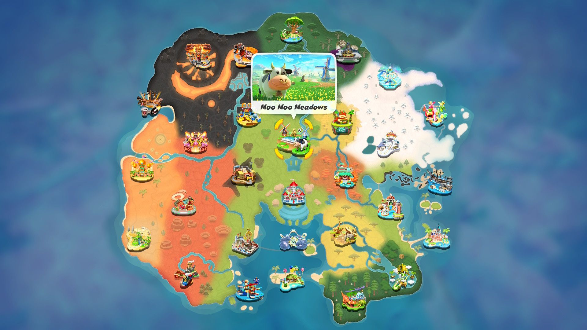Mario Kart World Moo Moo Meadows