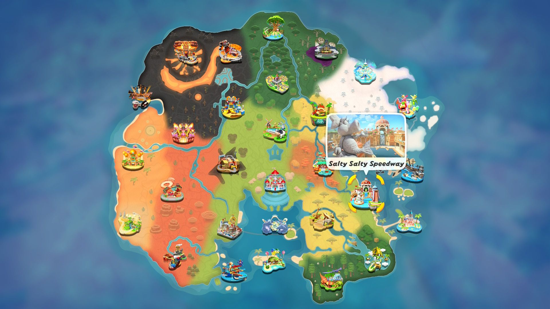 Mario Kart World Salty Salty Speedway