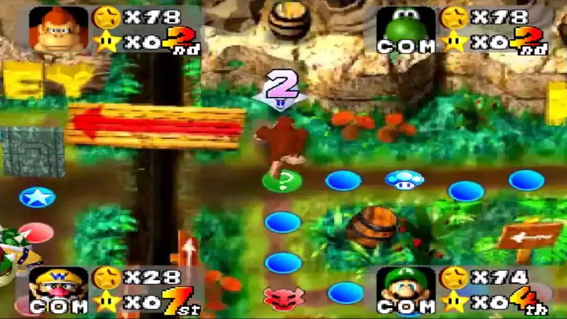 A screenshot of gameplay from Mario Party