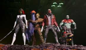 marvel's GOTG the whole squad standing
