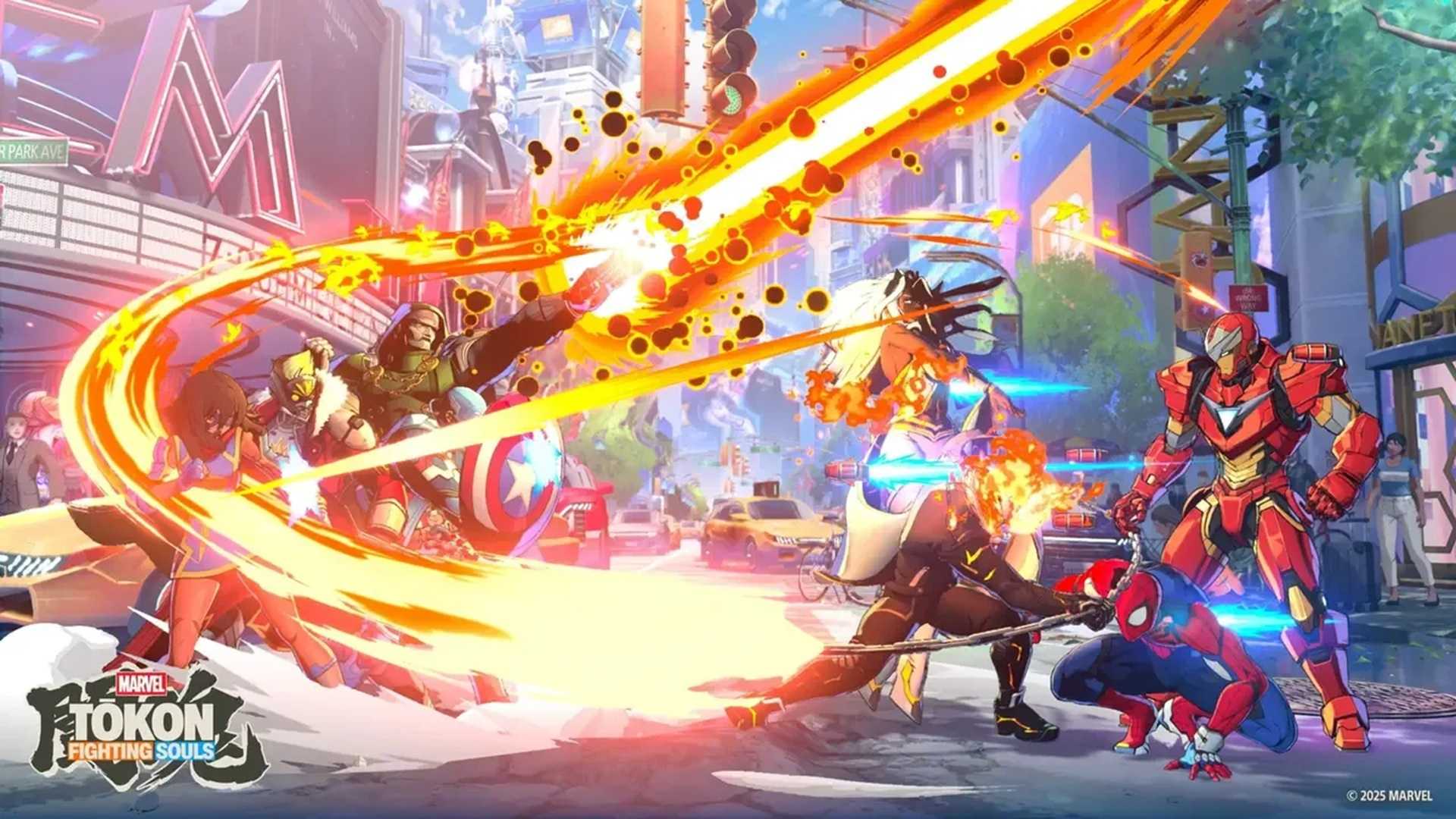 A screenshot of gameplay from Marvel Tokon