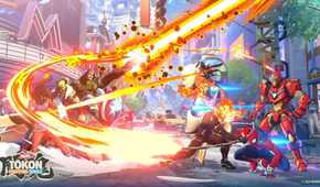 A screenshot of gameplay from Marvel Tokon
