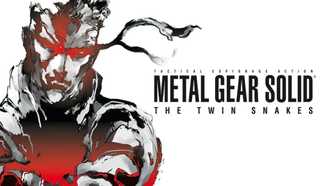 The title promo image for Metal Gear Solid: The Twin Snakes