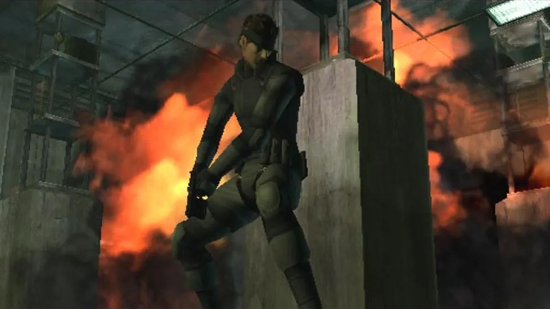 A screenshot of gameplay for Metal Gear Solid: The Twin Snakes