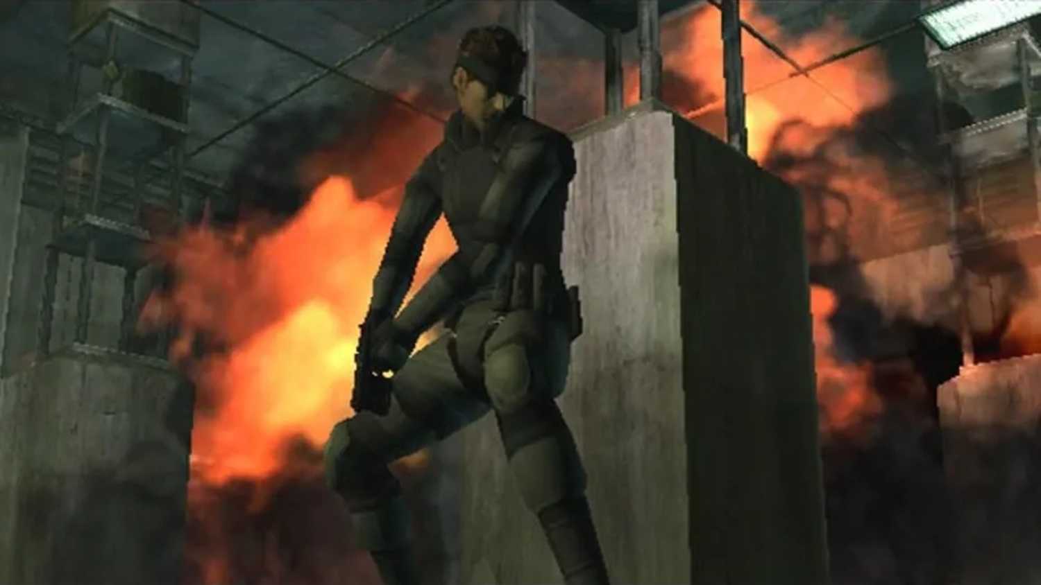 A screenshot of gameplay for Metal Gear Solid: The Twin Snakes