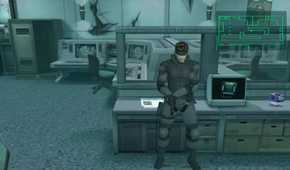 A screenshot of gameplay for Metal Gear Solid: The Twin Snakes