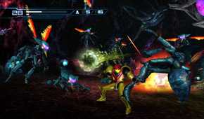 A screenshot of gameplay from Metroid: Other M