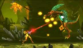 A screenshot of gameplay from Metroid: Samus Returns