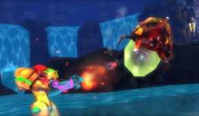 A screenshot of gameplay from Metroid: Samus Returns