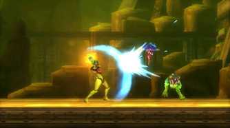 A screenshot of gameplay from Metroid: Samus Returns