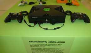 The Microsoft Xbox console from 2001.