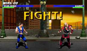 A screenshot of gameplay for Mortal Kombat 3