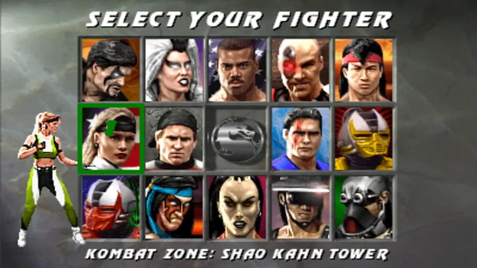 A screenshot of gameplay for Mortal Kombat 3