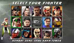 A screenshot of gameplay for Mortal Kombat 3