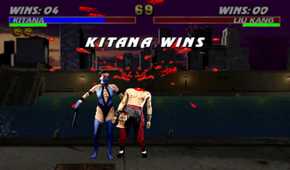 A screenshot of gameplay for Mortal Kombat 3