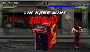 A screenshot of gameplay for Mortal Kombat 3