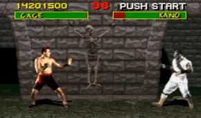 A screenshot of gameplay from Mortal Kombat on SNES.