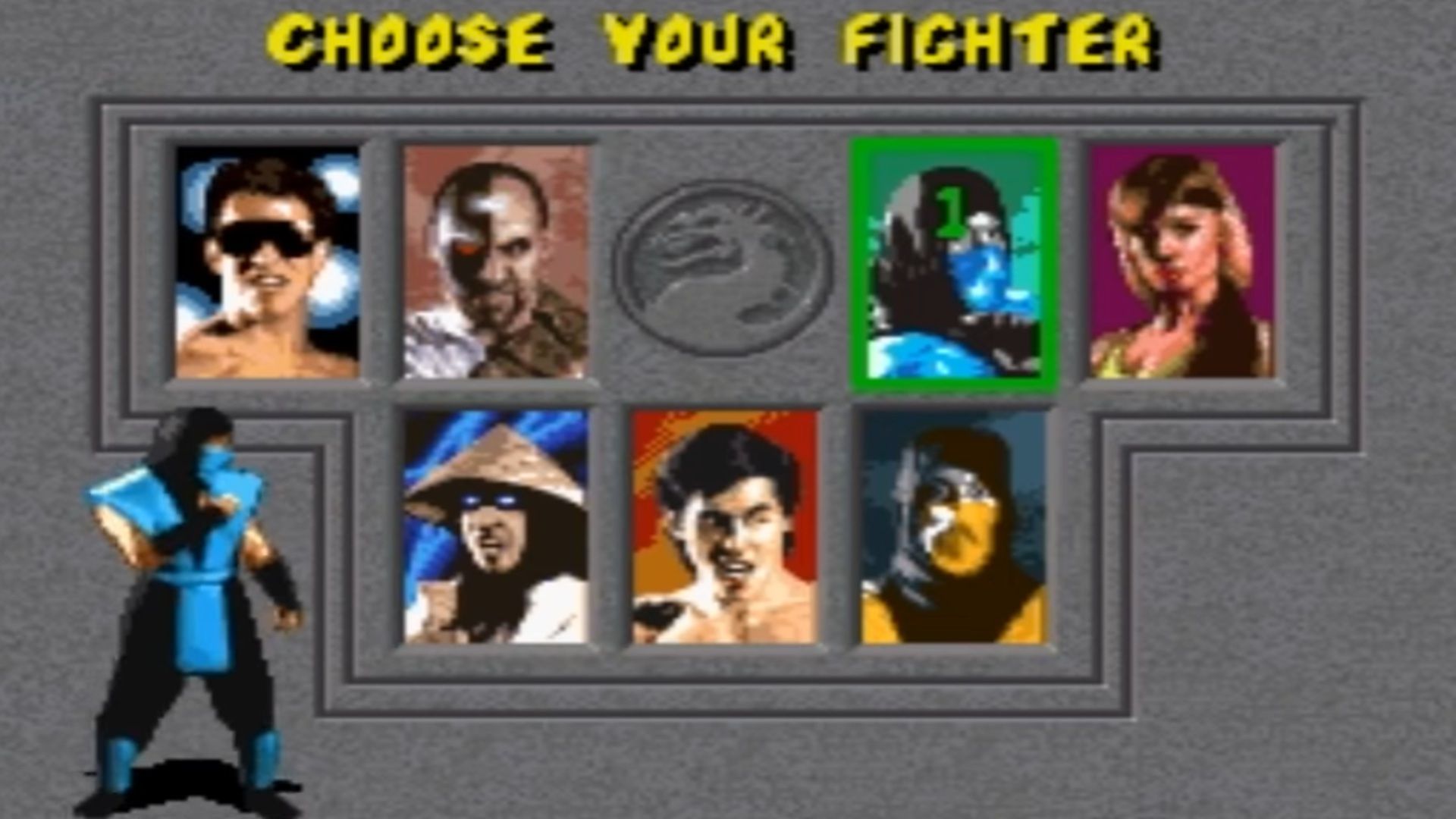A screenshot of gameplay from Mortal Kombat on SNES.
