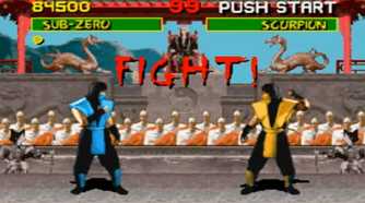 A screenshot of gameplay from Mortal Kombat on SNES.