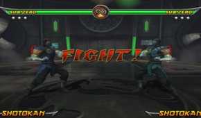 A screenshot of gameplay from Mortal Kombat: Armageddon