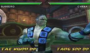 A screenshot of gameplay from Mortal Kombat: Deadly Alliance
