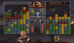 A screenshot of gameplay of Puzzle Kombat from Mortal Kombat: Deception