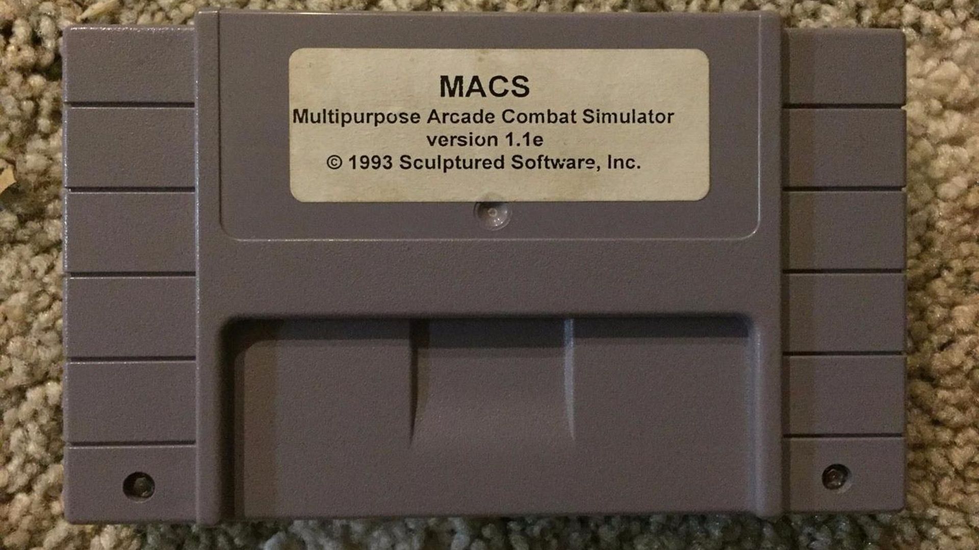A shot of the cartridge to M.A.C.S. Moving Target Simulator