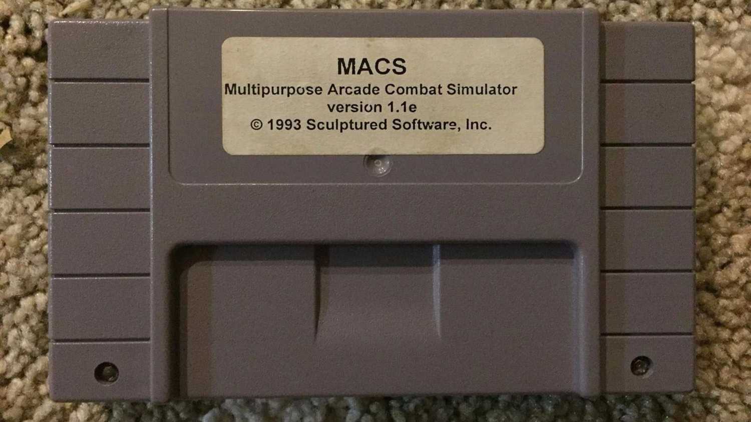 A shot of the cartridge to M.A.C.S. Moving Target Simulator