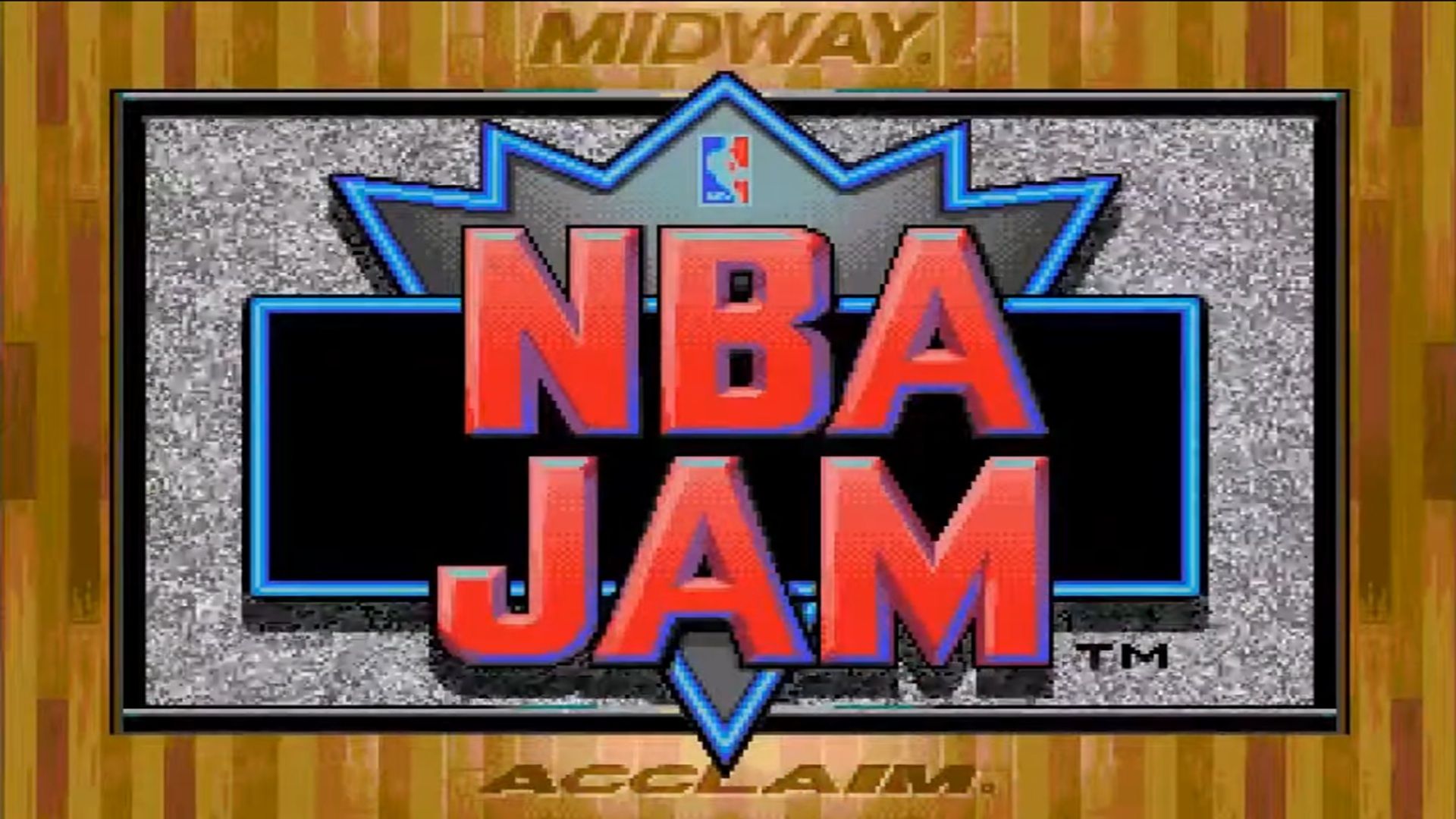 A screenshot of gameplay from NBA JAM