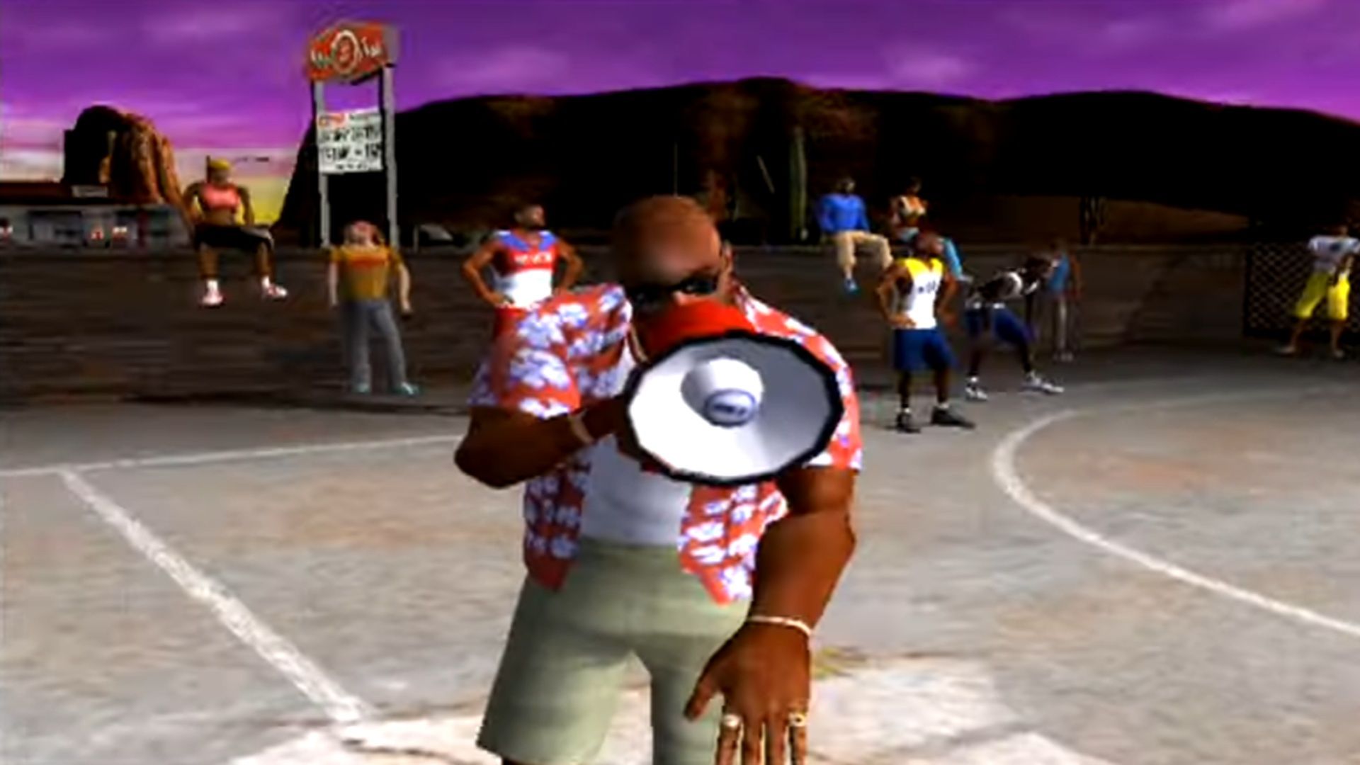 A screenshot of gameplay from NBA Street