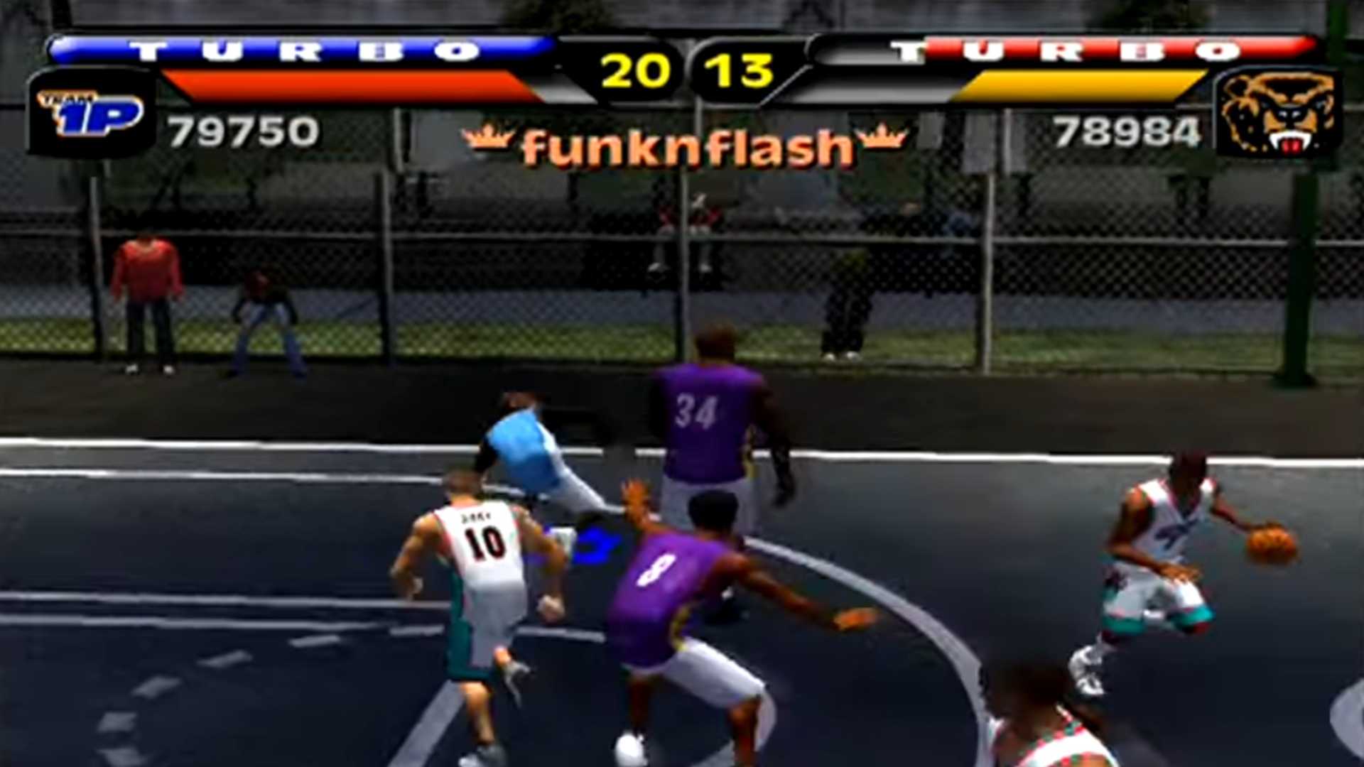 A screenshot of gameplay from NBA Street