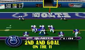 A screenshot of gameplay for NFL Blitz 2000