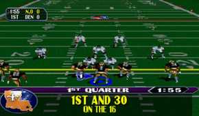 A screenshot of gameplay from NFL Blitz
