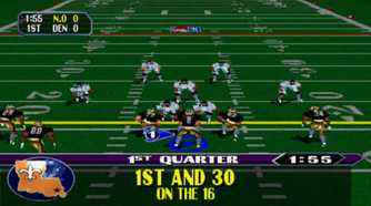 A screenshot of gameplay from NFL Blitz
