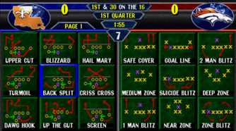 A screenshot of gameplay from NFL Blitz