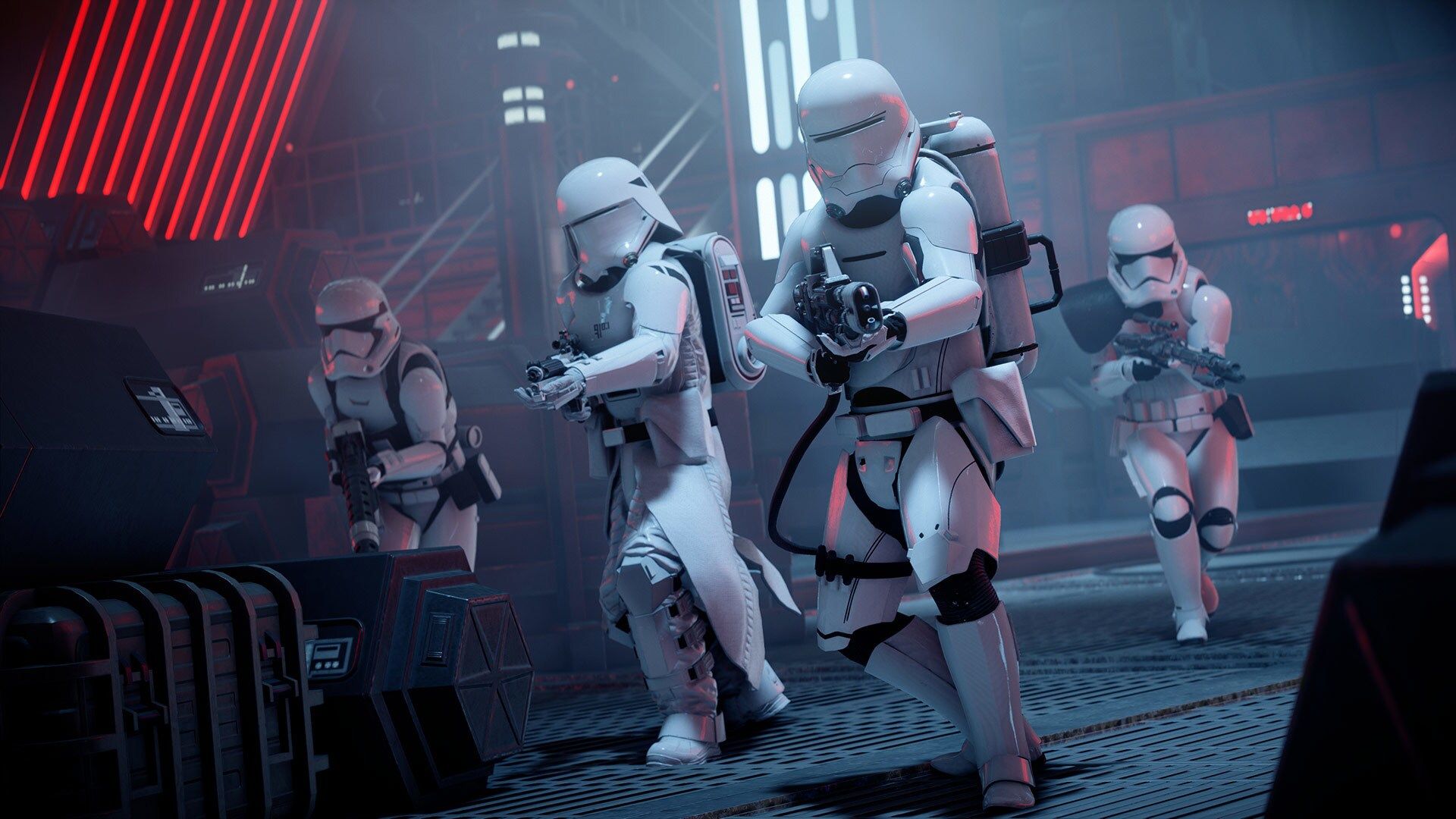Storm troopers in an imperial base