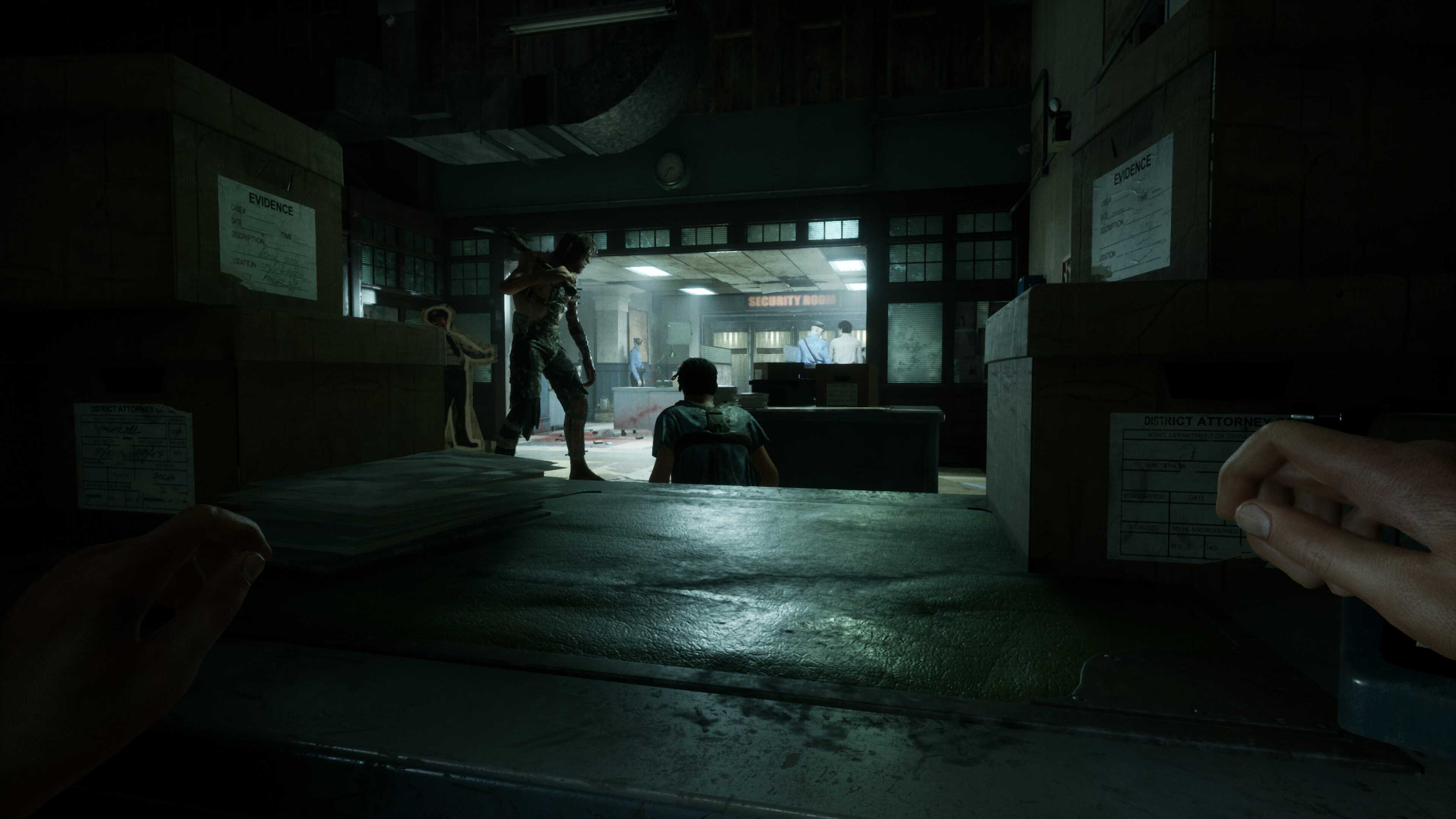 A screenshot from The Outlast Trials.