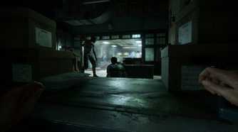 A screenshot from The Outlast Trials.