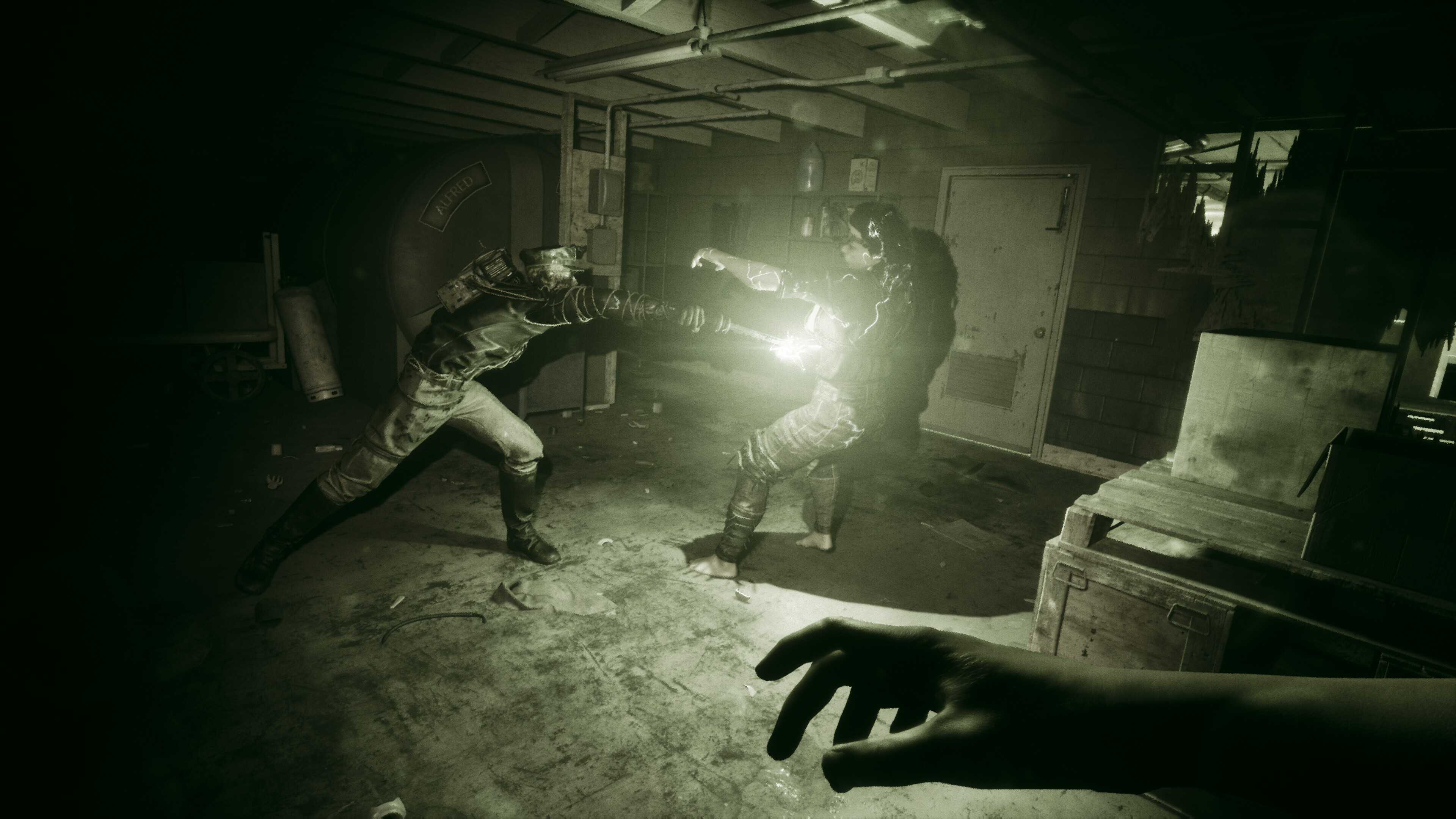 A screenshot from The Outlast Trials.