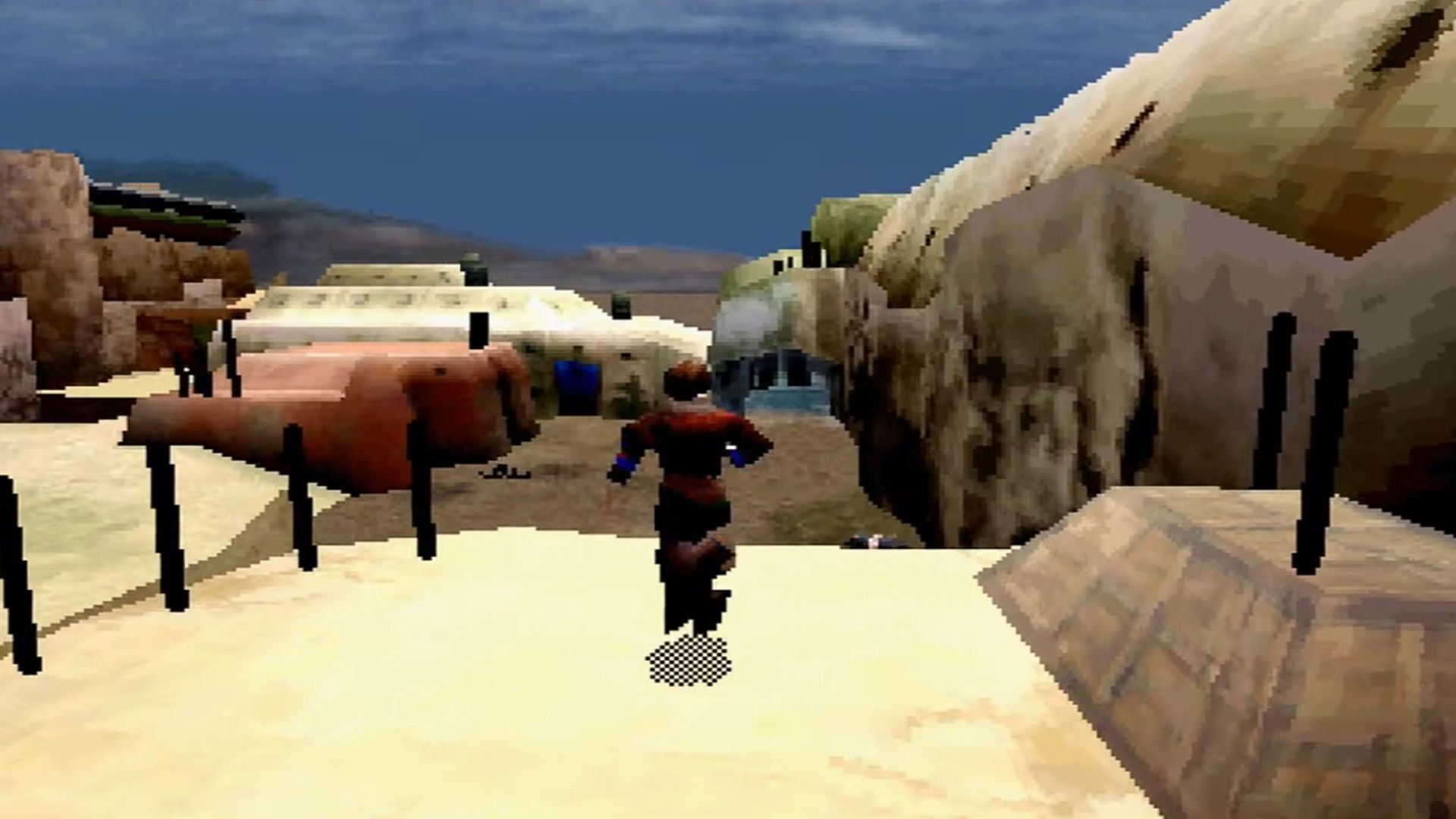 A screenshot of gameplay from Panzer Dragoon Saga